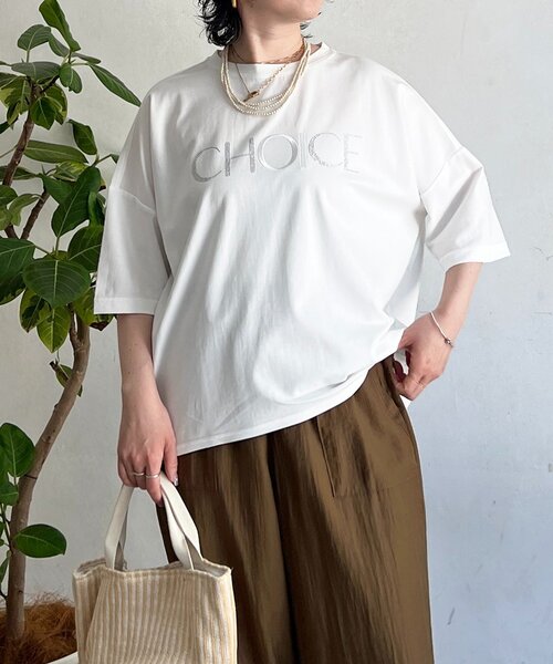 un dix cors(アンディコール)の「ビジューロゴTEE(Tシャツ/カットソー・レディース・ブラック/オフホワイト/サックスブルー・FREE)」の16枚目の写真