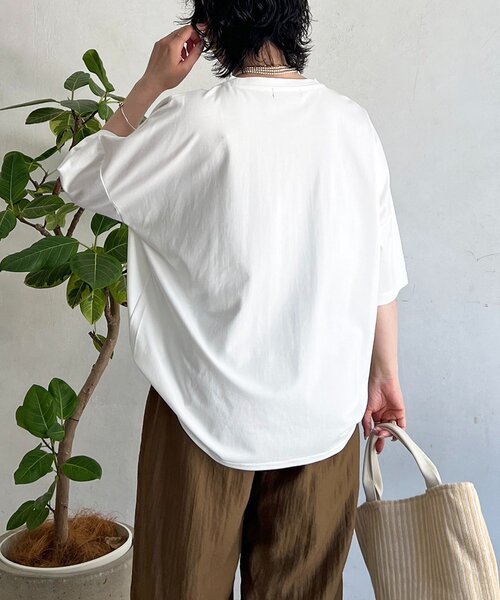 un dix cors(アンディコール)の「ビジューロゴTEE(Tシャツ/カットソー・レディース・ブラック/オフホワイト/サックスブルー・FREE)」の17枚目の写真