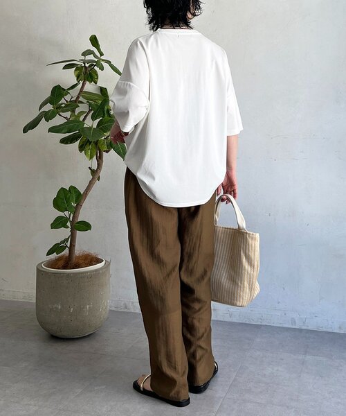 un dix cors(アンディコール)の「ビジューロゴTEE(Tシャツ/カットソー・レディース・ブラック/オフホワイト/サックスブルー・FREE)」の21枚目の写真