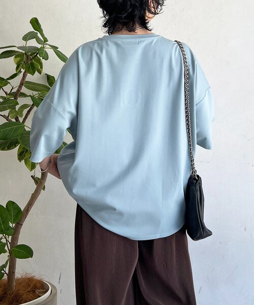 un dix cors(アンディコール)の「ビジューロゴTEE(Tシャツ/カットソー・レディース・ブラック/オフホワイト/サックスブルー・FREE)」の11枚目の写真