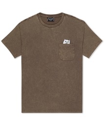 RIPNDIP（リップンディップ）の「LORD NERMAL POCKET TEE(BROWN VINTAGE WASH)（Tシャツ/カットソー）」
