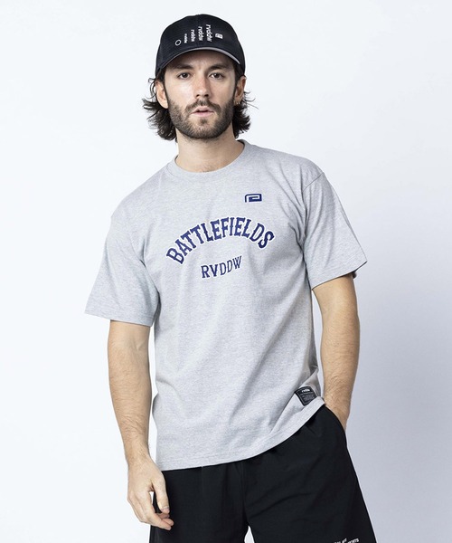 reversal.dogi.design.works(リバーサル・ドーギ・デザイン・ワークス)の「<reversal/リバーサル>BF COLLEGE COTTON TEE(Tシャツ/カットソー・メンズ・ブラック/グリーン/グレー・XL/M/L/2XL)」の3枚目の写真