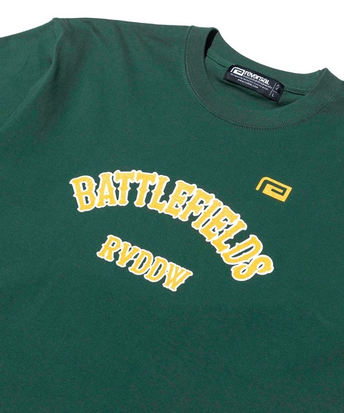 reversal.dogi.design.works(リバーサル・ドーギ・デザイン・ワークス)の「<reversal/リバーサル>BF COLLEGE COTTON TEE(Tシャツ/カットソー・メンズ・ブラック/グリーン/グレー・XL/M/L/2XL)」の9枚目の写真