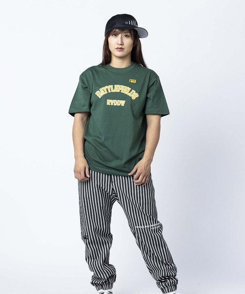 reversal.dogi.design.works(リバーサル・ドーギ・デザイン・ワークス)の「<reversal/リバーサル>BF COLLEGE COTTON TEE(Tシャツ/カットソー・メンズ・ブラック/グリーン/グレー・XL/M/L/2XL)」の6枚目の写真