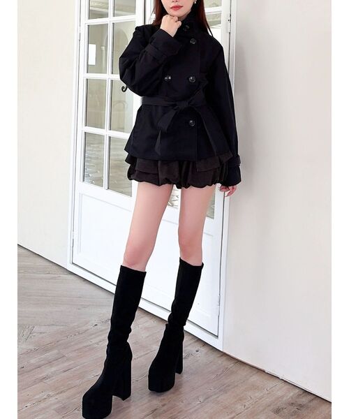 RESEXXY(リゼクシー)の「ストレッチミドルブーツ(ブーツ・レディース・その他1/ブラック/アイボリー・LARGE/MEDIUM/SMALL)」の12枚目の写真