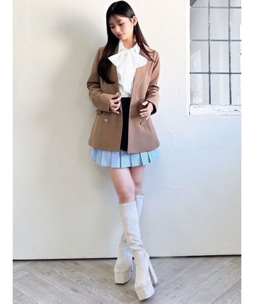 RESEXXY(リゼクシー)の「ストレッチミドルブーツ(ブーツ・レディース・その他1/ブラック/アイボリー・LARGE/MEDIUM/SMALL)」の16枚目の写真