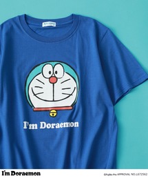 sanrio（サンリオ）の「I’m Doraemon フェイス柄 プリント 半袖Tシャツ（Tシャツ/カットソー）」