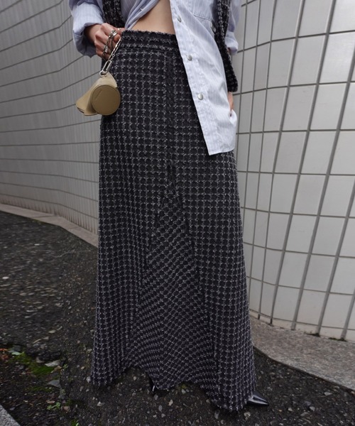 CHECK PROCESSING DENIM SKIRT（デニムスカート）｜Ameri（アメリ）の