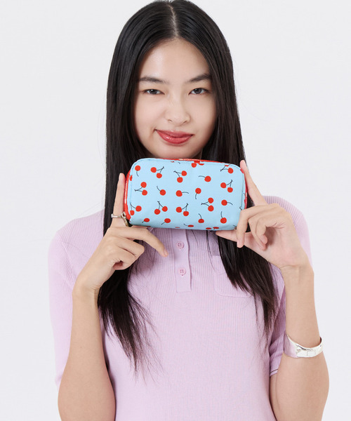 LeSportsac Megumi Kanzaki ポーチ チェリーソーダ LeSportsac×Megumi Kanzaki】BEAUTY MAKEUP POUCH チェリーソーダ