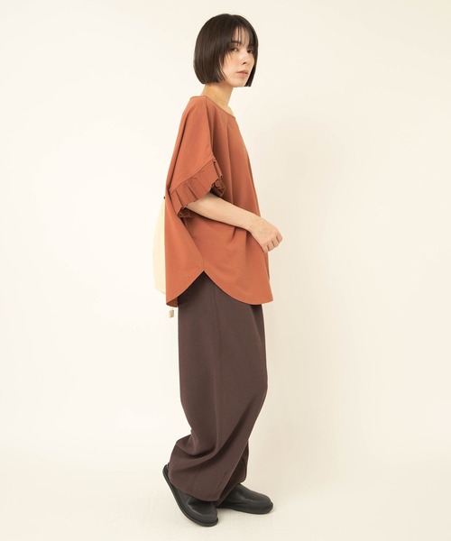 RNA-N(アールエヌエーエヌ)の「R4491 ブークレバルーンパンツ(その他パンツ・レディース・ダークブラウン/グレイッシュベージュ・FREE)」の6枚目の写真