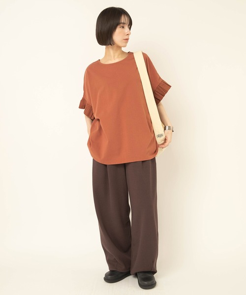 RNA-N(アールエヌエーエヌ)の「R4491 ブークレバルーンパンツ(その他パンツ・レディース・ダークブラウン/グレイッシュベージュ・FREE)」の8枚目の写真