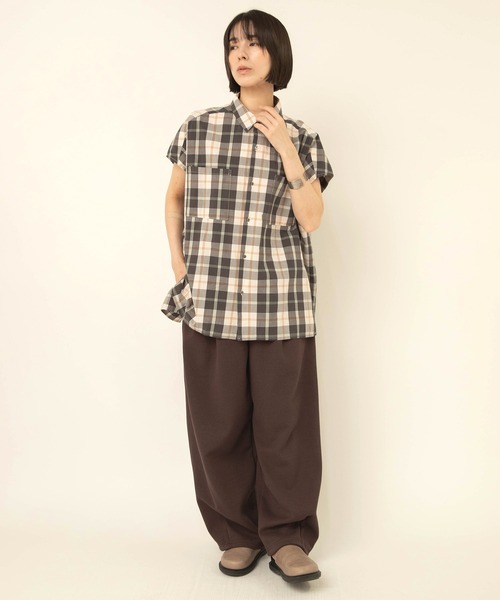 RNA-N(アールエヌエーエヌ)の「R4491 ブークレバルーンパンツ(その他パンツ・レディース・ダークブラウン/グレイッシュベージュ・FREE)」の9枚目の写真