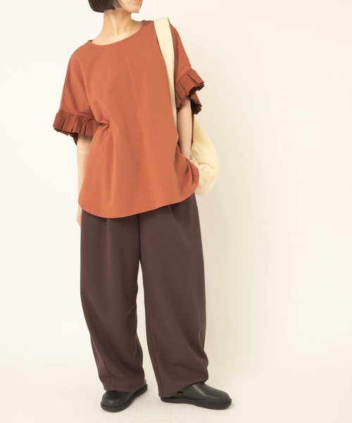RNA-N(アールエヌエーエヌ)の「R4491 ブークレバルーンパンツ(その他パンツ・レディース・ダークブラウン/グレイッシュベージュ・FREE)」の19枚目の写真