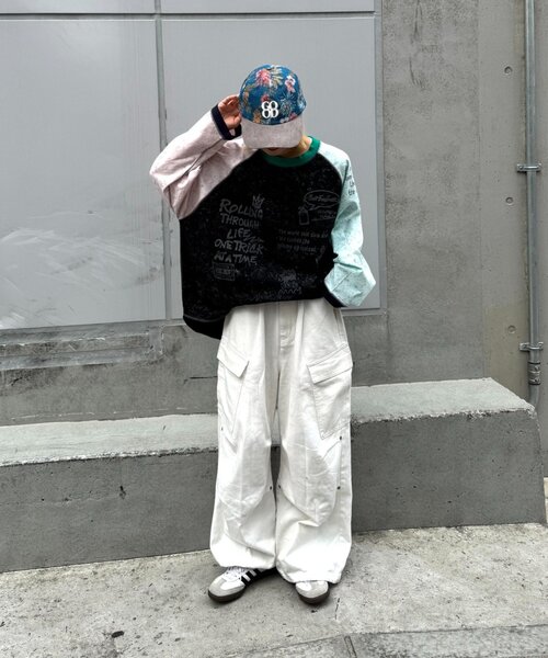 SOUNDSGOOOOD（サウンズグッド）の「【SOUNDS GOOOOD】ゴブラン柄キャップ（キャップ・メンズ・ブルー/ベージュ・ONE SIZE）」の4枚目の写真