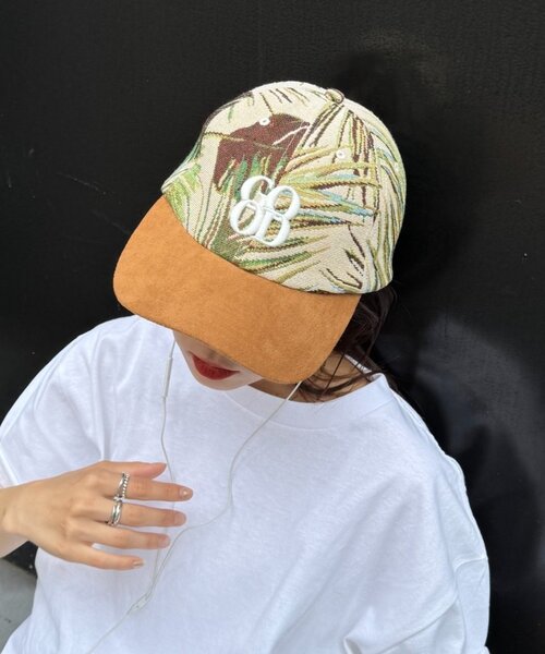 SOUNDSGOOOOD（サウンズグッド）の「【SOUNDS GOOOOD】ゴブラン柄キャップ（キャップ・メンズ・ブルー/ベージュ・ONE SIZE）」の5枚目の写真