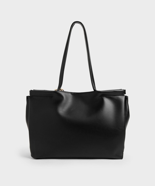 CHARLES & KEITH（チャールズ & キース）の「Zephy ゼフィ タッセル トートバッグ（トートバッグ・レディース・ブラック・XL）」の3枚目の写真