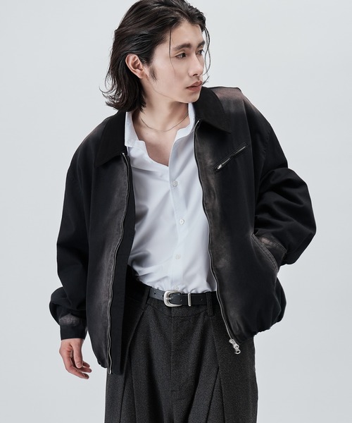 SINSS(シンス)の「Compact fine twill blouson / コンパクトファインツイルブルゾン(ブルゾン・メンズ・ブラック/ブラック系その他/ベージュ・X-SMALL/SMALL/MEDIUM/LARGE)」の21枚目の写真