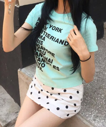 シティロゴプリント 半袖Tシャツ