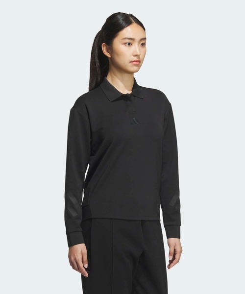 adidas(アディダス)の「ポロシャツ 長袖【adidas Golf/アディダスゴルフ】(ポロシャツ・レディース・ブラック・LARGE/X-SMALL/XX-LARGE/SMALL/X-LARGE/MEDIUM)」の5枚目の写真