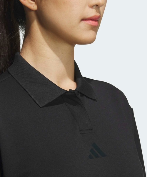adidas(アディダス)の「ポロシャツ 長袖【adidas Golf/アディダスゴルフ】(ポロシャツ・レディース・ブラック・LARGE/X-SMALL/XX-LARGE/SMALL/X-LARGE/MEDIUM)」の3枚目の写真