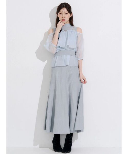 MERCURYDUO(マーキュリーデュオ)の「ベロアスクエアトゥストレッチショートブーツ(ブーツ・レディース・ブラック・38/36)」の11枚目の写真