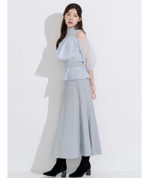 MERCURYDUO(マーキュリーデュオ)の「ベロアスクエアトゥストレッチショートブーツ(ブーツ・レディース・ブラック・38/36)」の10枚目の写真