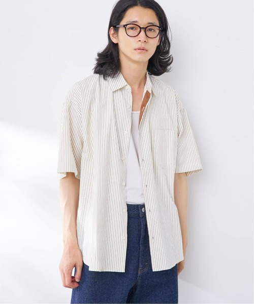 B.C STOCK(ベーセーストック)の「アソートオーバーシャツ ショートスリーブ(シャツ/ブラウス・メンズ・イエロー系その他/ホワイト×ホワイト/ブルー/ライトブルー・FREE)」の11枚目の写真