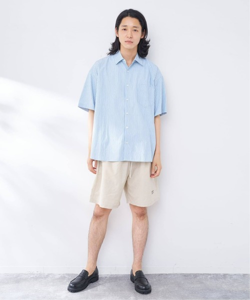 B.C STOCK(ベーセーストック)の「アソートオーバーシャツ ショートスリーブ(シャツ/ブラウス・メンズ・イエロー系その他/ホワイト×ホワイト/ブルー/ライトブルー・FREE)」の7枚目の写真