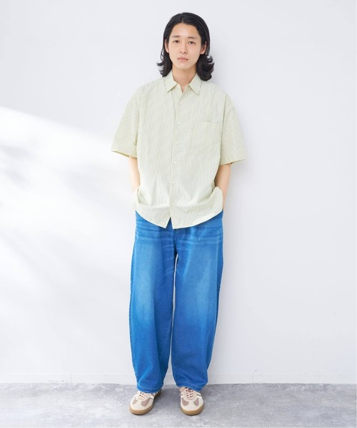 B.C STOCK(ベーセーストック)の「アソートオーバーシャツ ショートスリーブ(シャツ/ブラウス・メンズ・イエロー系その他/ホワイト×ホワイト/ブルー/ライトブルー・FREE)」の20枚目の写真