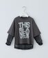 CIAOPANIC TYPY（チャオパニックティピー）の「【KIDS】ZO限ドットチュールレイヤードかすれロゴトップス（Tシャツ/カットソー・130）」