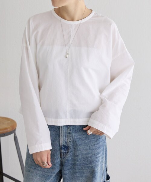 BEARDSLEY（ビアズリー）の「バックリボンブラウス（シャツ/ブラウス・レディース・ホワイト/グレー・FREE）」の19枚目の写真