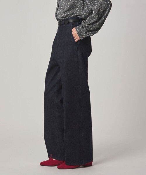 Steven Alan（スティーブンアラン）の「＜Steven Alan＞コットン スラックス デニムパンツ（デニムパンツ・レディース・オフホワイト/ネイビー・XS/S/M/L）」の5枚目の写真