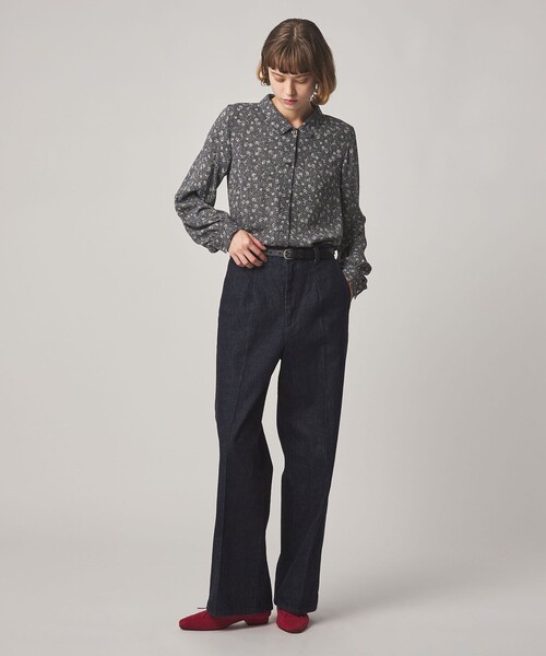 Steven Alan（スティーブンアラン）の「＜Steven Alan＞コットン スラックス デニムパンツ（デニムパンツ・レディース・オフホワイト/ネイビー・XS/S/M/L）」の7枚目の写真