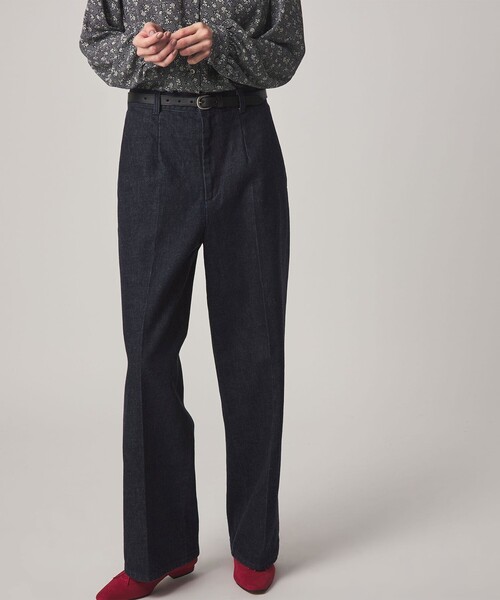 Steven Alan（スティーブンアラン）の「＜Steven Alan＞コットン スラックス デニムパンツ（デニムパンツ・レディース・オフホワイト/ネイビー・XS/S/M/L）」の8枚目の写真
