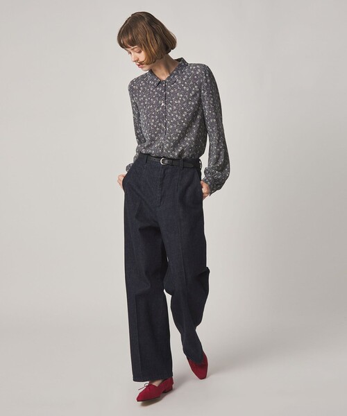 Steven Alan（スティーブンアラン）の「＜Steven Alan＞コットン スラックス デニムパンツ（デニムパンツ・レディース・オフホワイト/ネイビー・XS/S/M/L）」の12枚目の写真