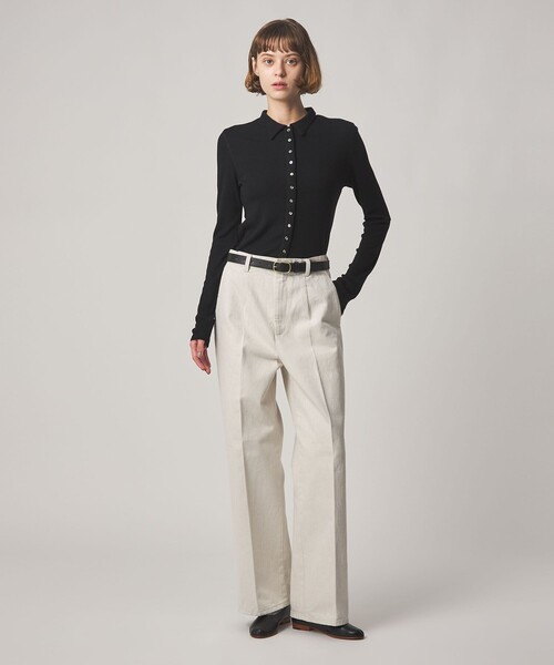 Steven Alan（スティーブンアラン）の「＜Steven Alan＞コットン スラックス デニムパンツ（デニムパンツ・レディース・オフホワイト/ネイビー・XS/S/M/L）」の17枚目の写真