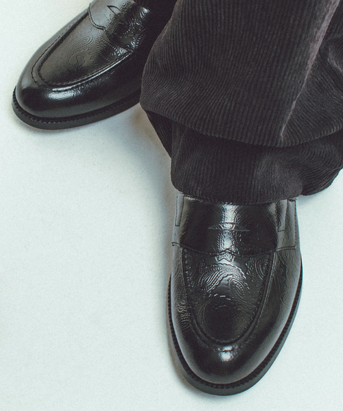 KENFORD(ケンフォード)の「≪追加≫KENFORD/ケンフォード EMBOSSED LOAFERS(ローファー・メンズ・ブラック・25cm/25.5cm/26cm/26.5cm/27cm)」の3枚目の写真