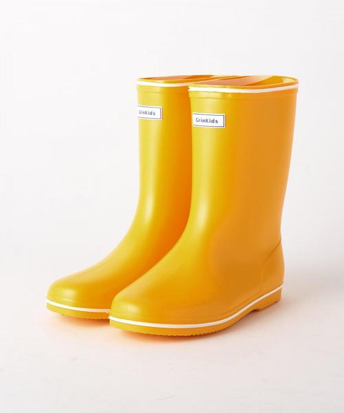 green label relaxing（グリーンレーベルリラクシング）の「GLR レインブーツ ボーダー②（レインシューズ・キッズ・レッド/イエロー/ネイビー/ターコイズブルー/ピンク・14cm/17cm/15cm/18cm/19cm/16cm）」の13枚目の写真