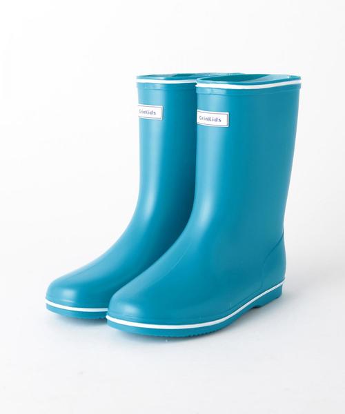 green label relaxing（グリーンレーベルリラクシング）の「GLR レインブーツ ボーダー②（レインシューズ・キッズ・レッド/イエロー/ネイビー/ターコイズブルー/ピンク・14cm/17cm/15cm/18cm/19cm/16cm）」の16枚目の写真