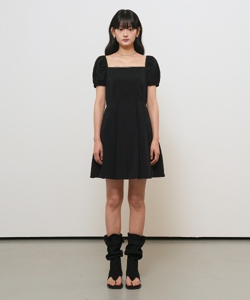 GENERAL IDEA(ジェネラルアイデア)の「【GENERAL IDEA】 スクエアネックパフミニワンピース / SQUARE NECK PUFF MINI DRESS(ワンピース・レディース・ホワイト/ブラック・L/M/S)」の18枚目の写真