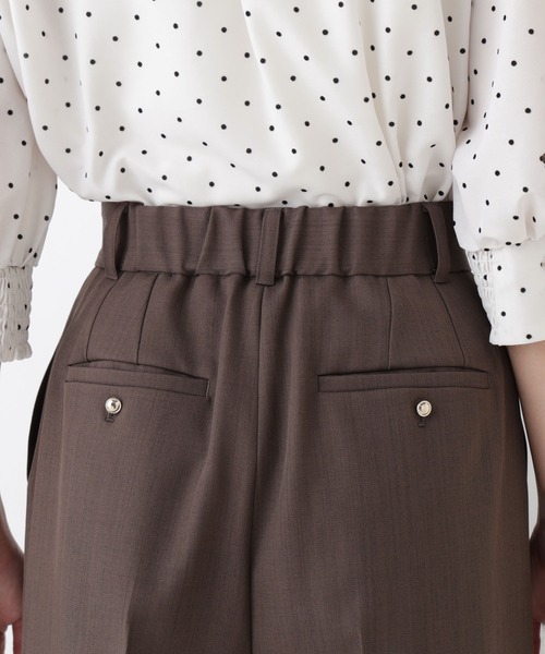 NATURAL BEAUTY BASIC(ナチュラルビューティーベーシック)の「<ちょうど、いい服>いつでもどこでも。ロングシーズンワイドパンツ(その他パンツ・レディース・ブラック/チャコールグレー/ブラウン/オフホワイト・X-SMALL/SMALL/MEDIUM/LARGE)」の18枚目の写真