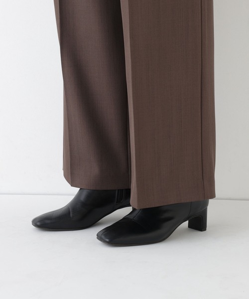 NATURAL BEAUTY BASIC(ナチュラルビューティーベーシック)の「<ちょうど、いい服>いつでもどこでも。ロングシーズンワイドパンツ(その他パンツ・レディース・ブラック/チャコールグレー/ブラウン/オフホワイト・X-SMALL/SMALL/MEDIUM/LARGE)」の13枚目の写真