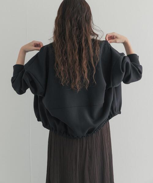 URBAN RESEARCH DOORS（アーバンリサーチドアーズ）の「ダンボールZIPカーディガン 26AW（カーディガン/ボレロ・レディース・チャコールグレー/ベージュ系その他/ブラック・FREE）」の8枚目の写真