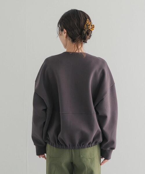 URBAN RESEARCH DOORS（アーバンリサーチドアーズ）の「ダンボールZIPカーディガン 26AW（カーディガン/ボレロ・レディース・チャコールグレー/ベージュ系その他/ブラック・FREE）」の21枚目の写真