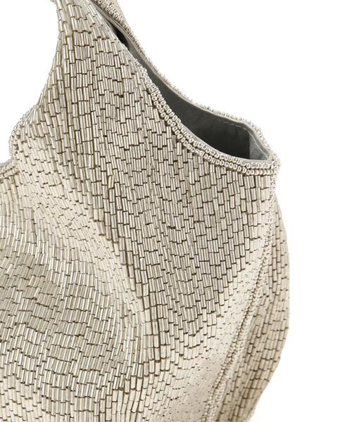 JAMIRAY(ジャミレイ)の「【JAMIRAY / ジャミレイ】BEADS EMB BAG M(トートバッグ・レディース・シルバー・ONE SIZE)」の4枚目の写真