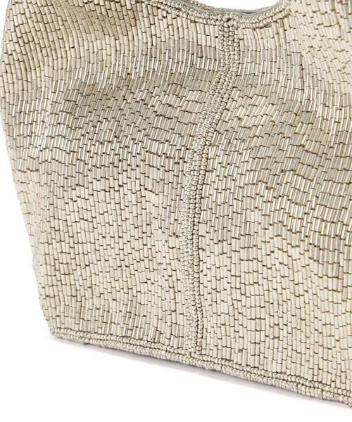 JAMIRAY(ジャミレイ)の「【JAMIRAY / ジャミレイ】BEADS EMB BAG M(トートバッグ・レディース・シルバー・ONE SIZE)」の5枚目の写真