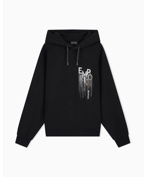 EMPORIO ARMANI(エンポリオアルマーニ)の「【エンポリオ アルマーニ】レギュラーフィット スウェットシャツ コットンフレンチテリー(スウェット・メンズ・ブラック・LARGE/X-SMALL/X-LARGE/SMALL/MEDIUM)」の6枚目の写真