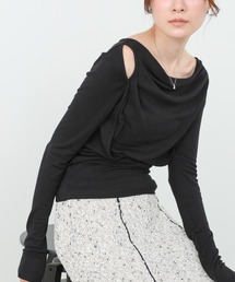 カシュクールレイヤードトップス