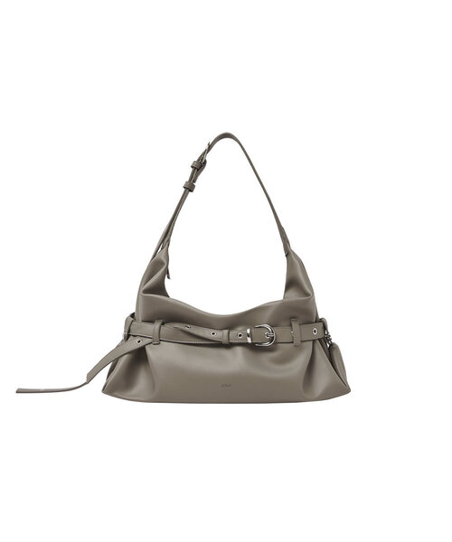 mur（ミュール）の「Lizzy Belted Hobo Bag (9color)（ショルダーバッグ・レディース・ダークブラウン系/ライトブルー/Cream/ピンク系その他/バーガンディー/ブラック/ダークブラウン/ベージュ/アッシュブラウン・ONE）」の3枚目の写真