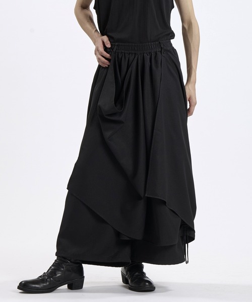 NO ID.（ノーアイディ）の「【NO ID.】Layered Wrap Baggy Trousers / レイヤード ラップ バギー トラウザーズ（その他パンツ・メンズ・ネイビー/グレー/ブラック・2/1）」の13枚目の写真